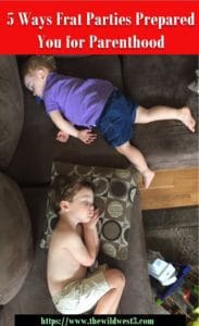 a toddler and preschooler passed out on a couch for naptime