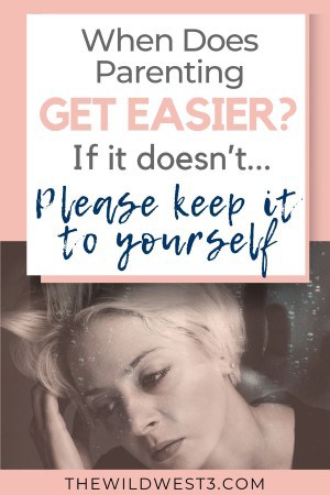 When does parenting get easier pin image