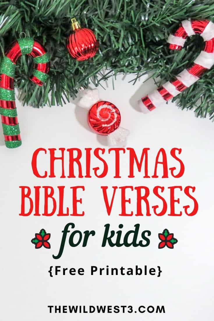 Christmas Bible Verses For Kids Free Printable Memory Verses