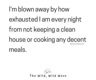 relatable sahm meme about not cooking or cleaning