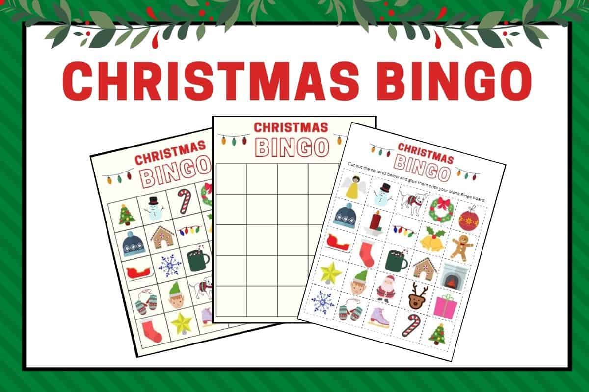 Christmas bingo game printables featured image