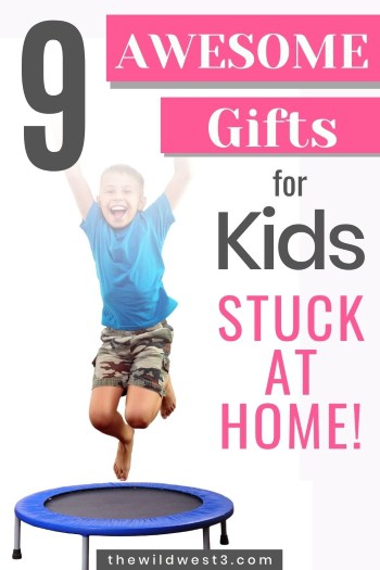 great gifts for kids stuck at home pin image