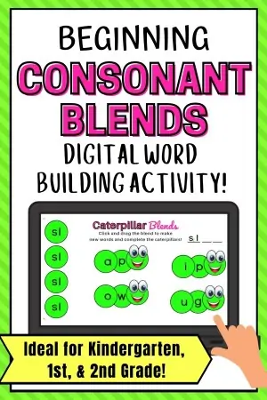 beginning consonant blend activity pin image for the sl blend (1)