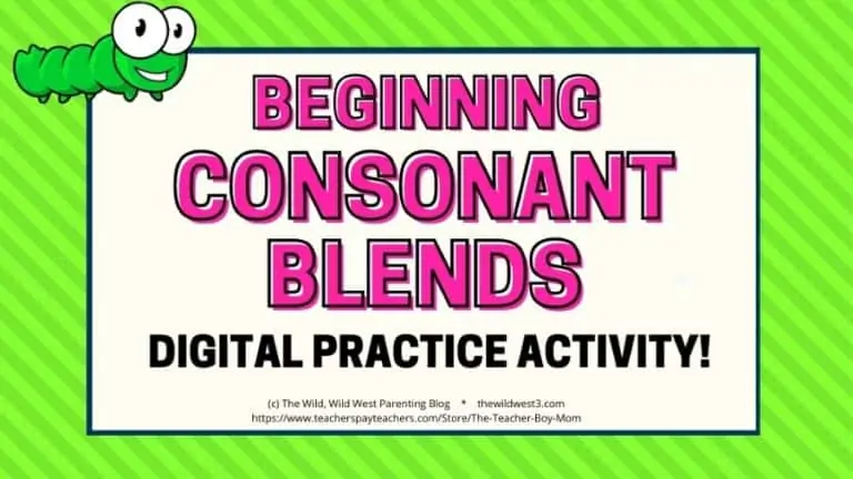 Initial Consonant Blends – An Interactive Digital Phonics Word Building Activity for First Grade