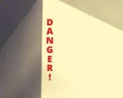 the wall corner posing a danger to a toddler