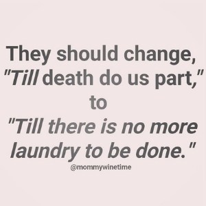 meme saying marriage vows should be more long-lasting than laundry