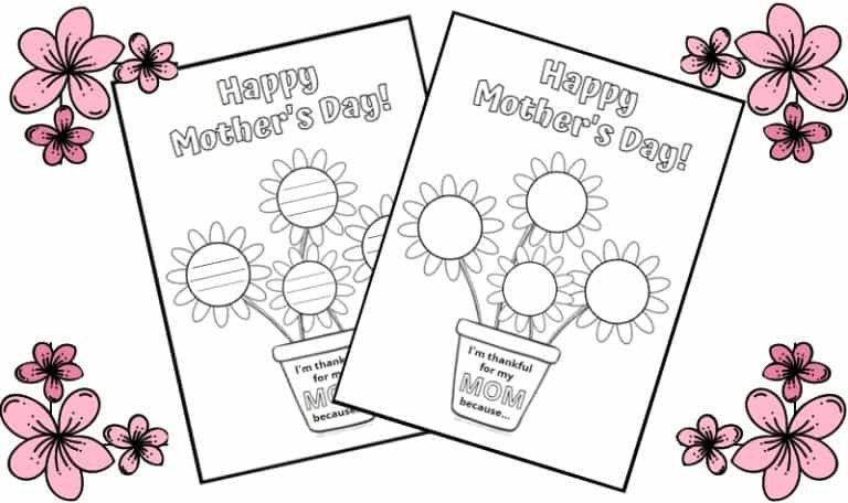Printable Mother’s Day Activity for Kindergarten and Early Elementary Kids