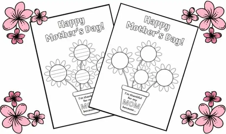 Printable Mother’s Day Activity for Kindergarten and Early Elementary Kids