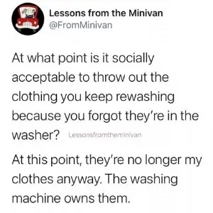 funny mom laundry meme in the washing machine