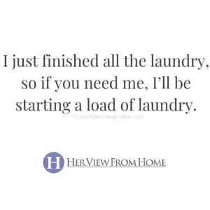 never ending laundry meme