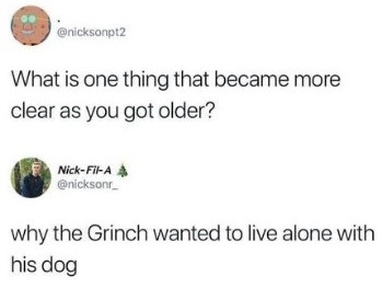 Grinch Meme about hating people and loving dogs