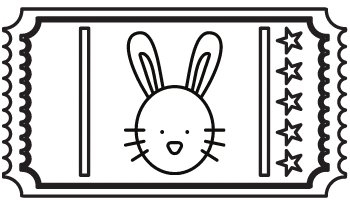 Event Ticket for no candy Easter egg fillers