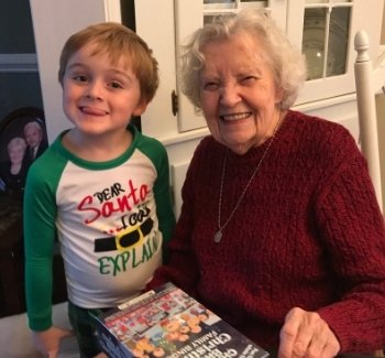 Great grandmother and great grandson