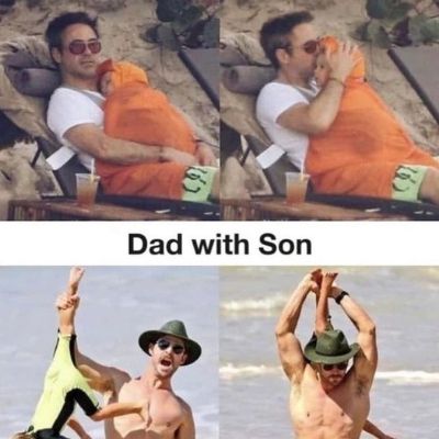 meme comparing dads with daughters to dads with sons