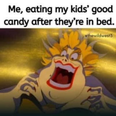 funny halloween meme about parents taking candy